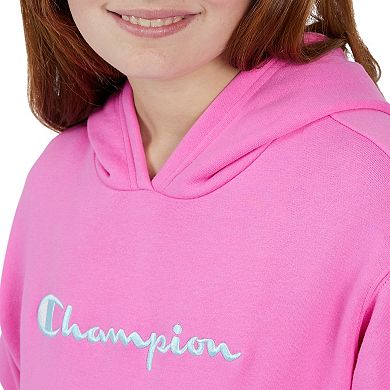 Girls 7-16 Champion® Signature Fleece Logo Graphic Hoodie