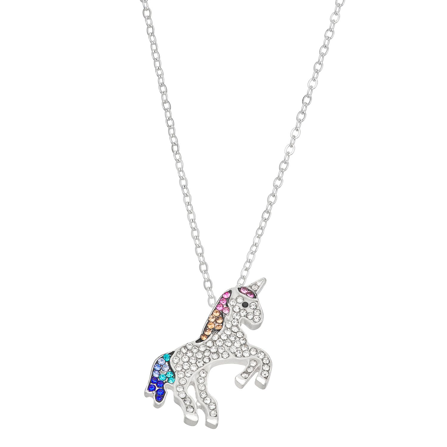 Crystal Collective Crystal Unicorn Pendant Necklace