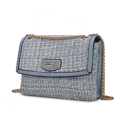 MKF Collection Mackenzie Tweed Women's Crossbody Shoulder Bag by Mia K