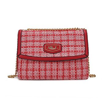 MKF Collection Mackenzie Tweed Women's Crossbody Shoulder Bag by Mia K