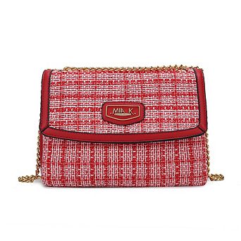 MKF Collection Mackenzie Tweed Women's Crossbody Shoulder Bag by Mia K