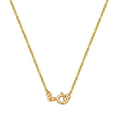 Classic Treasures 10k Gold 1/10 Carat T.W. Diamond Cross Pendant Necklace