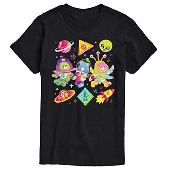 Men's Care Bears Space Grid Graphic Tee