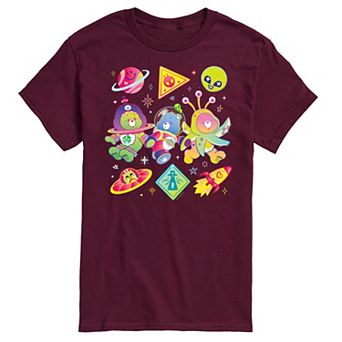 Men's Care Bears Space Grid Graphic Tee