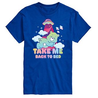 Men's Care Bears Take Me Back To Bed UFO Graphic Tee