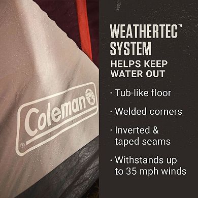 Coleman Skylodge Outdoor Weathertec System Instant 10 Person Family Camping Tent