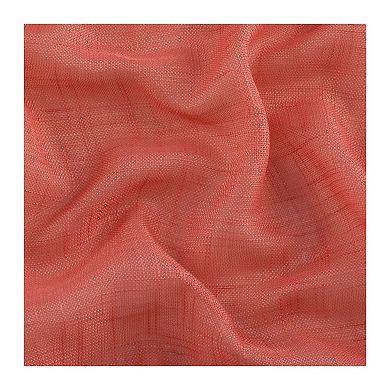 Kate Aurora 2 Pack Semi Sheer Grommet Top Window Curtains