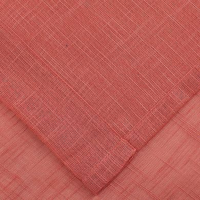 Kate Aurora 2 Pack Semi Sheer Grommet Top Window Curtains