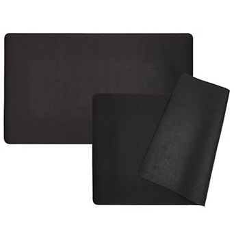Black Card Game Mats, Tcg Playmat (24 X 14 in 2 Pack)