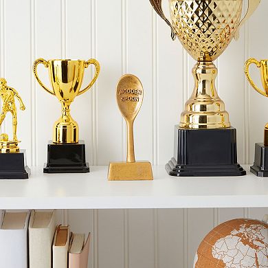 Small Golden Spoon Award Trophy for Baking Competition, 2.5 x 6.25 x 1 In