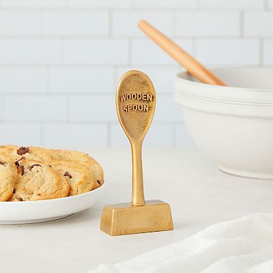 Golden Spoon Award Cooking Trophy for Bake Off, Chili Competition, Food Contest (2.5 x 6.25 x 1 In)