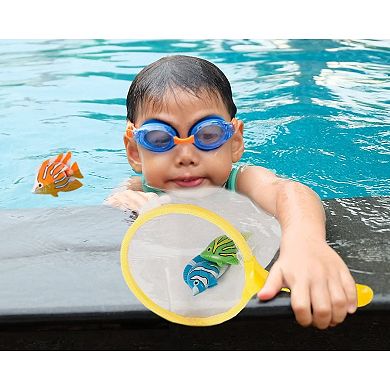 13 Pieces Set Underwater Pool Diving Toys Catch Fish Games w/ Net for Kids Party