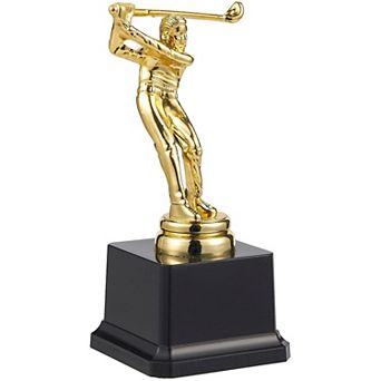 Golf Trophy, Gold Champion Trophy for Golf Tournaments, 3 x 3 x 7 in