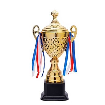 Large Gold Trophy Cup For Sports Competitions And Tournaments, 15.2 X7.5 X 4.75"