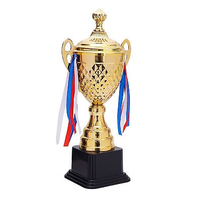 Large Gold Trophy Cup For Sports Competitions And Tournaments, 15.2 X7.5 X 4.75"