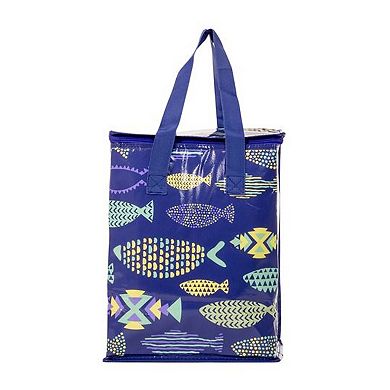 Blue Fish Summer Zipper Cooler Bag