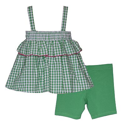 Baby & Toddler Girl Bonnie Jean Watermelon Patch Peplum Dress & Biker Shorts Set