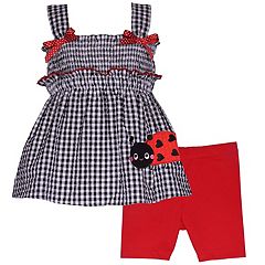 V-Neck Hardware One-Piece Swimsuit