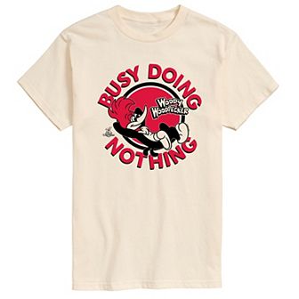 Men's Woody Woodpecker Busy Doing Nothing Graphic Tee