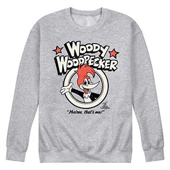 Men's Woody Woodpecker Yesiree That's Me Fleece Sweatshirt
