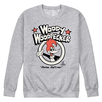Men's Woody Woodpecker Yesiree That's Me Fleece Sweatshirt