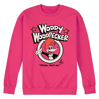 Men's Woody Woodpecker Yesiree That's Me Fleece Sweatshirt