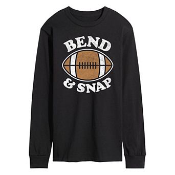 Men's Bend And Snap Football Long Sleeve Graphic Tee