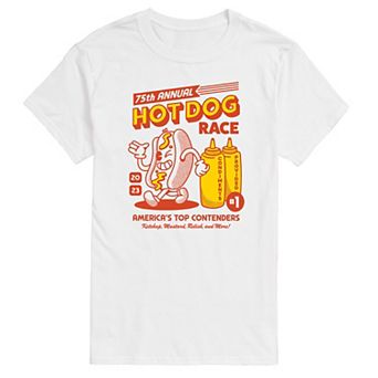 Men's Hot Dog Race Graphic Tee