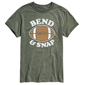 Men's Bend And Snap Football Graphic Tee