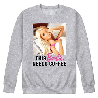 Men's Barbie® This Barbie Needs Coffee Fleece Sweatshirt