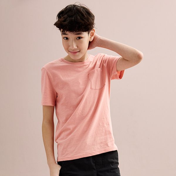 Boy Oversized Pocket Tee - Olive - SB2602018B