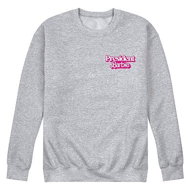 Men's Barbie™ The Movie President Barbie Fleece Sweatshirt