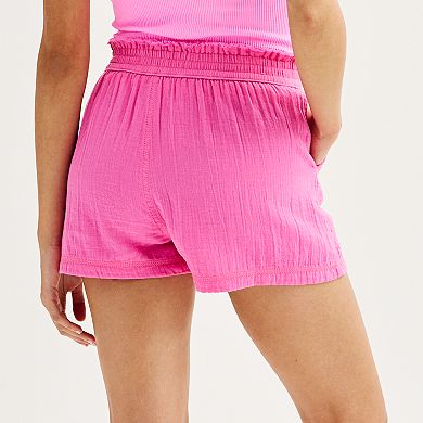 Juniors' SO® High Rise Pull On Shorts