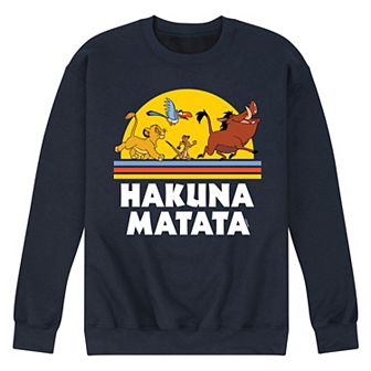 Disney's The Lion King Men's Hakuna Matata Sunset Fleece Sweatshirt
