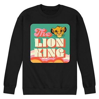Disney's The Lion King Simba Men's Retro Fleece Sweatshirt