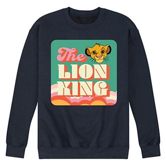 Disney's The Lion King Simba Men's Retro Fleece Sweatshirt