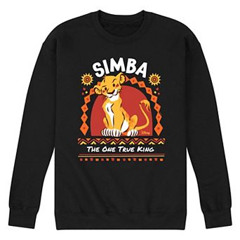 Disney's The Lion King Simba Men's One True King Fleece Sweatshirt