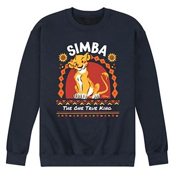 Disney's The Lion King Simba Men's One True King Fleece Sweatshirt