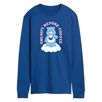 Men's Care Bears Grumpy Before Coffee Long Sleeve Graphic Tee