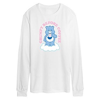 Men's Care Bears Grumpy Before Coffee Long Sleeve Graphic Tee