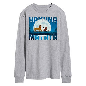 Disney's The Lion King Men's Hakuna Matata Long Sleeve Graphic Tee