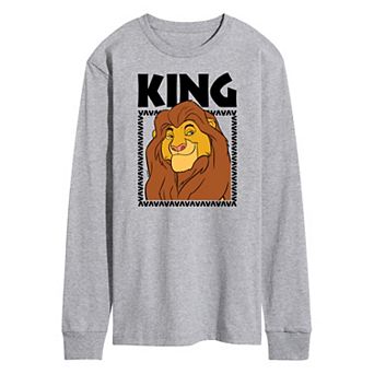 Disney's The Lion King Mufasa Men's Long Sleeve Graphic Tee