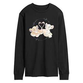 Disney's The Lion King Simba & Nala Men's Long Sleeve Graphic Tee