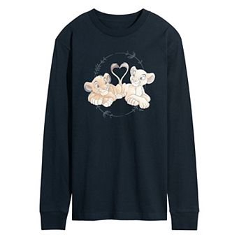 Disney's The Lion King Simba & Nala Men's Long Sleeve Graphic Tee