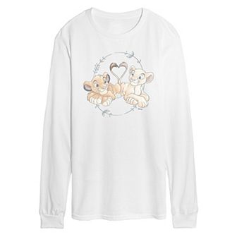 Disney's The Lion King Simba & Nala Men's Long Sleeve Graphic Tee
