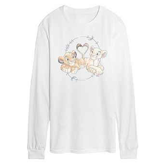 Disney's The Lion King Simba & Nala Men's Long Sleeve Graphic Tee