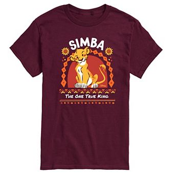 Disney's The Lion King Simba Men's One True King Graphic Tee
