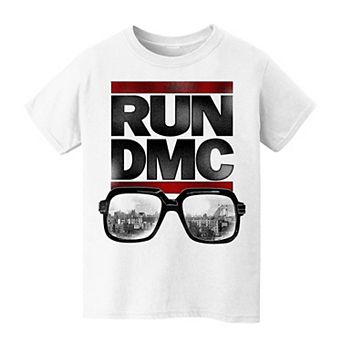 Kids 8-20 RUN DMC NYC Glasses Logo Graphic Tee