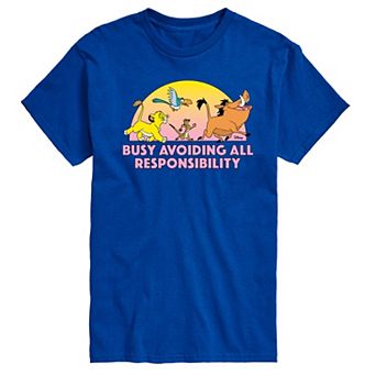 Disney's The Lion King Men's Avoiding All Responsibility Graphic Tee