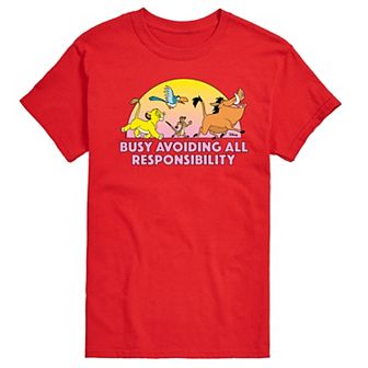 Disney's The Lion King Men's Avoiding All Responsibility Graphic Tee